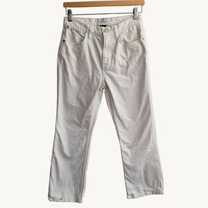 Current/Elliott Straight Leg White Jeans Womens Size 27
